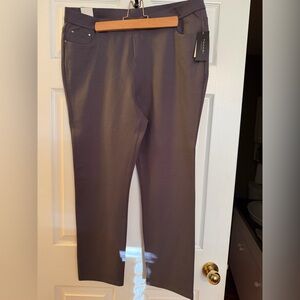 Grey Tahari leggings, better quality ponte fabric, sleek details.